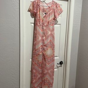 Express maxi dress with slit. SIZE XS